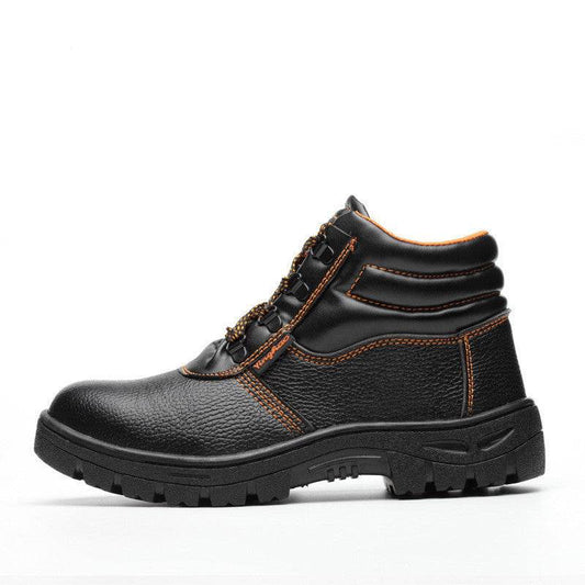 Work shoes steel toe high-top work shoes - Mubimart
