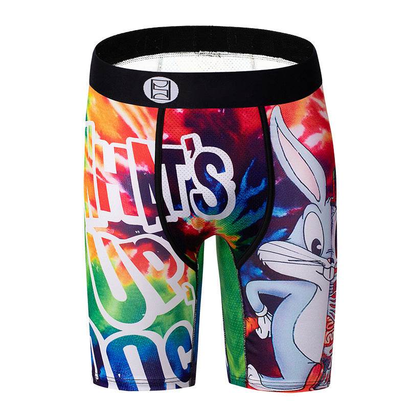 Cartoon Printed Boys Boxers Men Sports Underwear - Mubimart