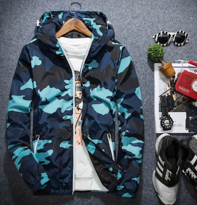 Covrlge Men Jacket Fashion Spring Men Brand Camouflage Jackets Casual Mens Coat Men's Hooded Luminous Zipper Coats MWJ011 - Mubimart