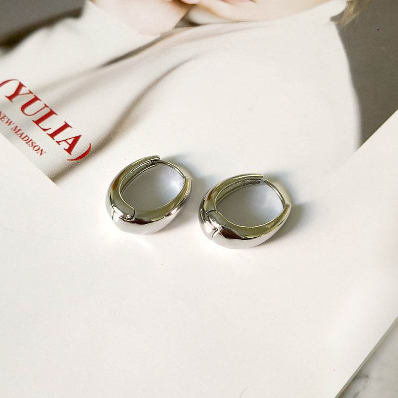 Temperament ear hoop earrings - Mubimart