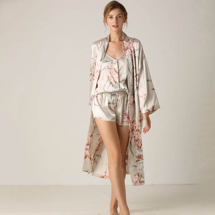 Soft Colours Floral Pajama Set - Mubimart