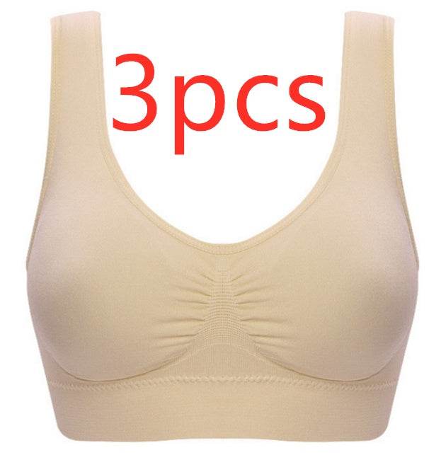 Women Yoga Tank Tops Sports Bra Workout Fitness Running Crop Top - Mubimart