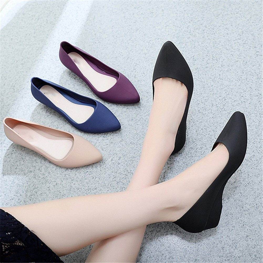 Women's pointed toe flat shoes - Mubimart