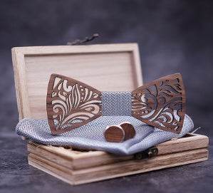 Wooden bow tie - Mubimart