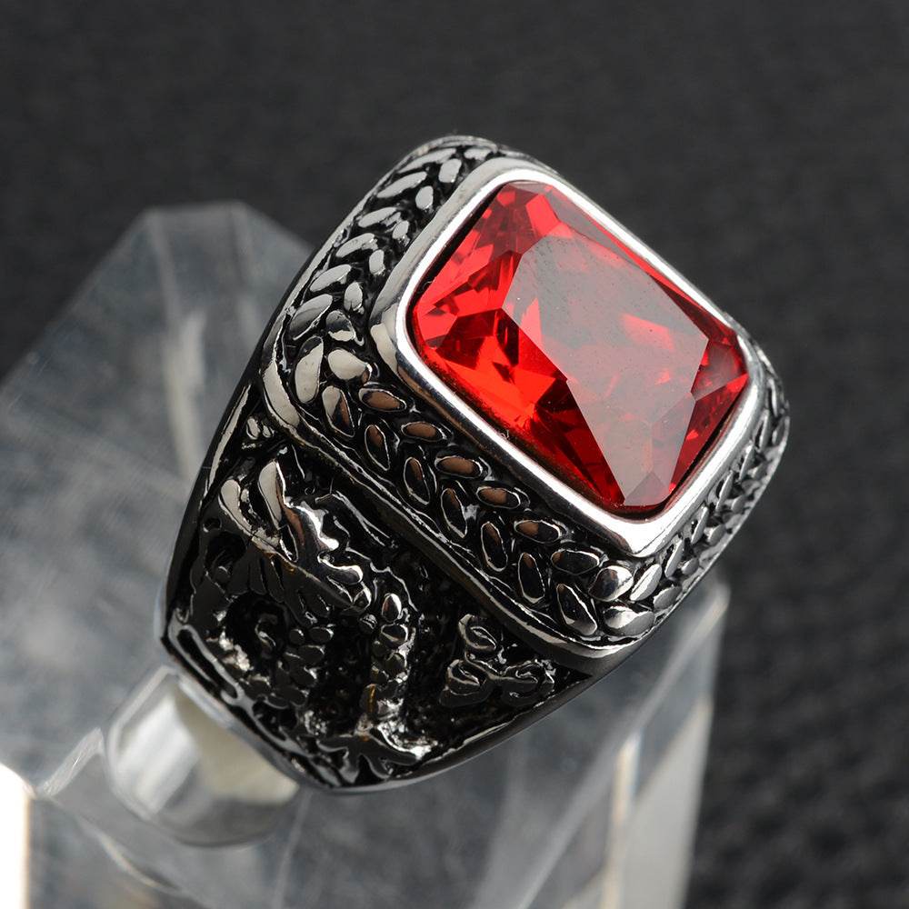 Titanium steel ring for men - Mubimart