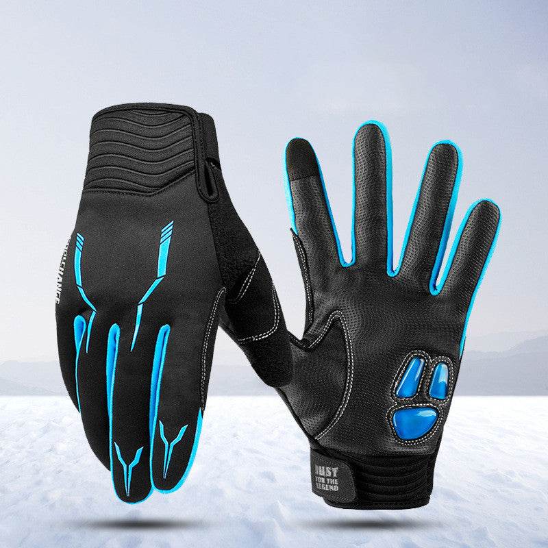 Highway Bicycle Gloves Long Finger Bicycles For Men And Women Cycling Fixture Autumn And Winter - Mubimart