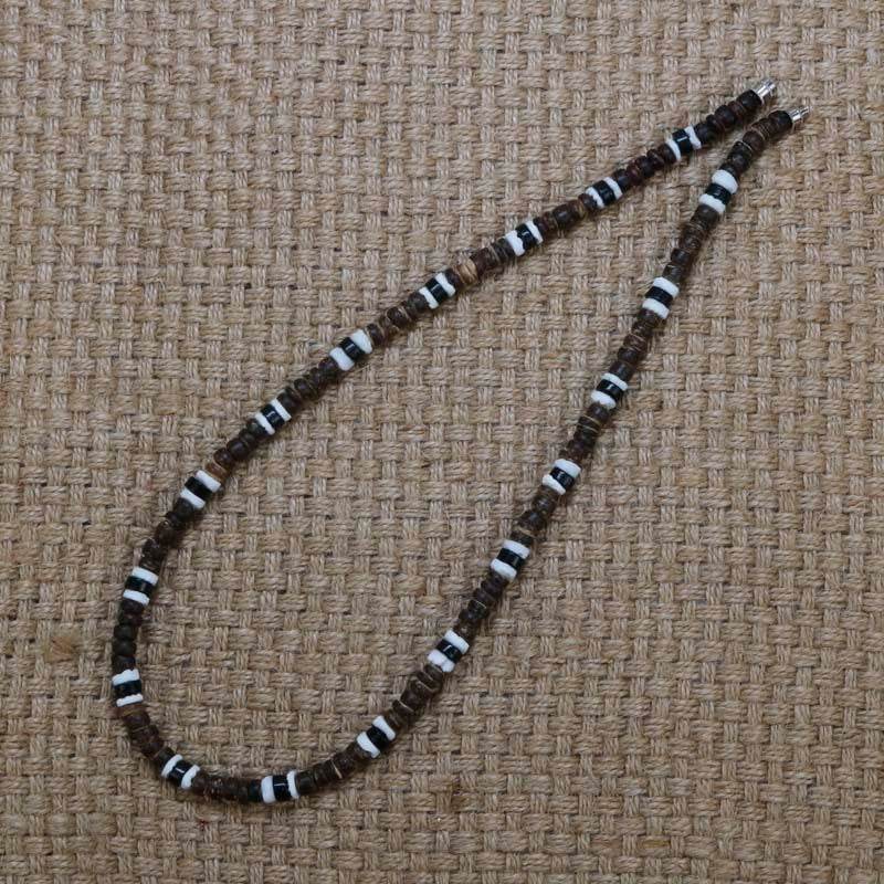 Men Tribe Ethnic Coconut Shell Necklace Men - Mubimart