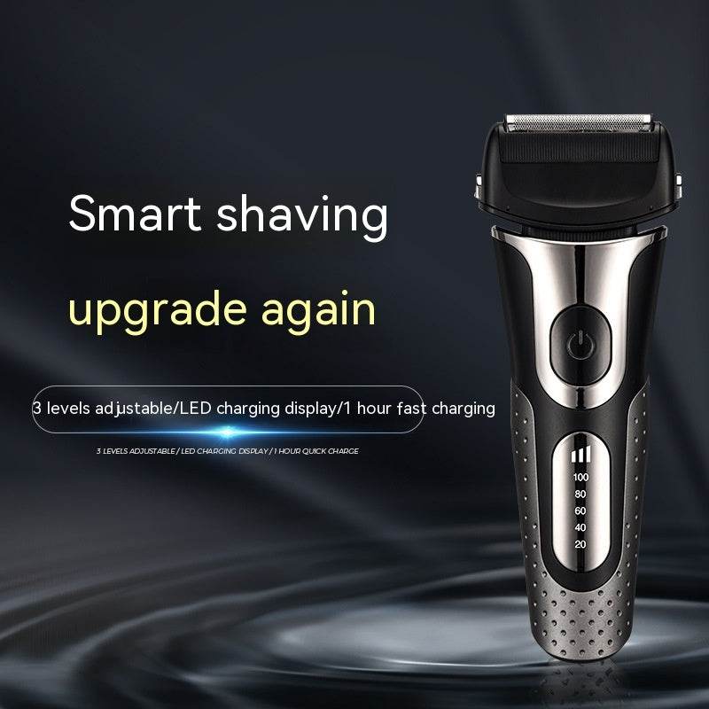 Reciprocating Three-bit Floating Shaver LED Display Rechargeable Men - Mubimart
