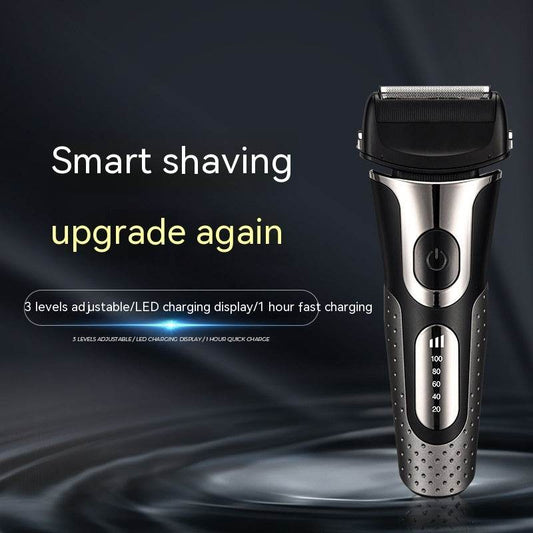 Reciprocating Three-bit Floating Shaver LED Display Rechargeable Men - Mubimart