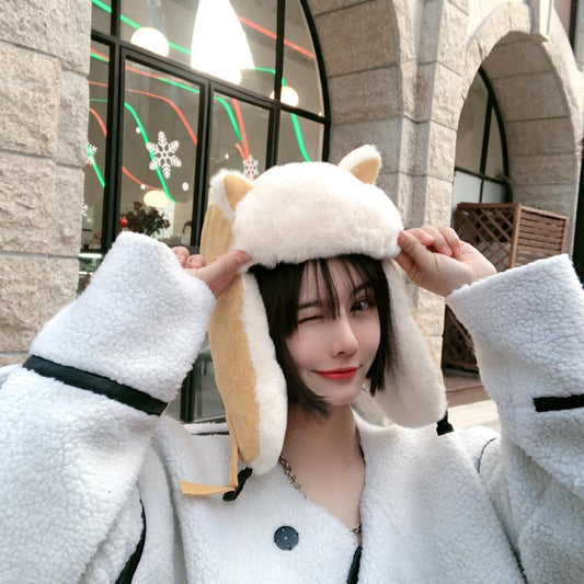 Winter Plush Warm Cute Fox Ears Earmuffs