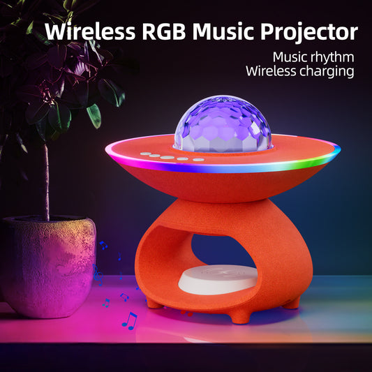 LED Dynamic Starry Sky Projector Light USB Bluetooth Speaker Atmosphere Light