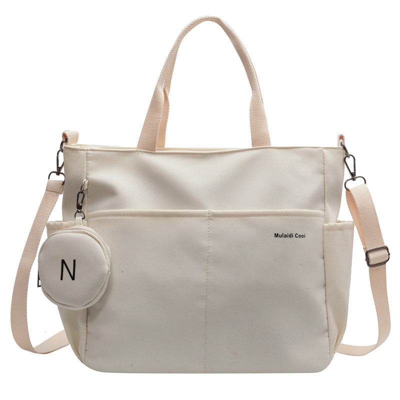 Niche Casual Fashion Nylon Canvas Tote Bag For Women - Mubimart