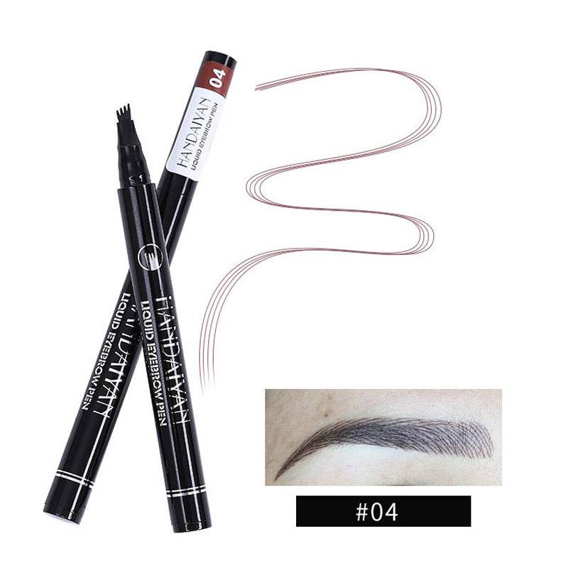 Four-head Eyebrow Pencil Liquid Eyebrow Pencil Tattoo Eyebrow Pencil Eyebrow Pencil 4-head Eyebrow Pencil Four-jaw Eyebrow Pencil - Mubimart