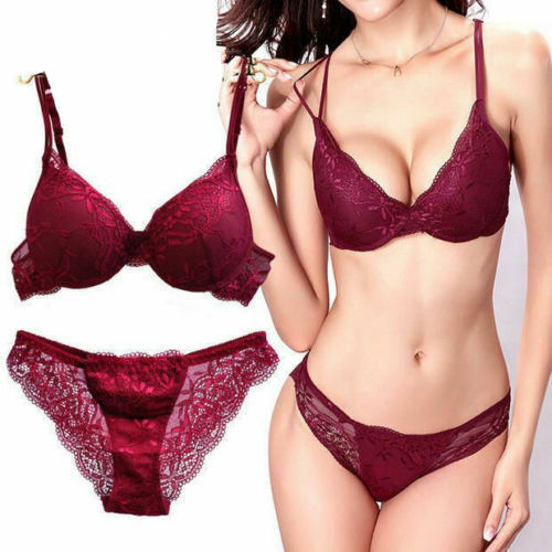 Sexy Lingerie Full Lace Bra Set - Mubimart -  