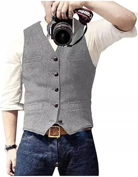 Suit Vest Best Man Wedding - Mubimart
