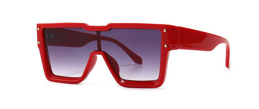 Oversized One Lens Square Sunglasses Fashion Men Women - Mubimart