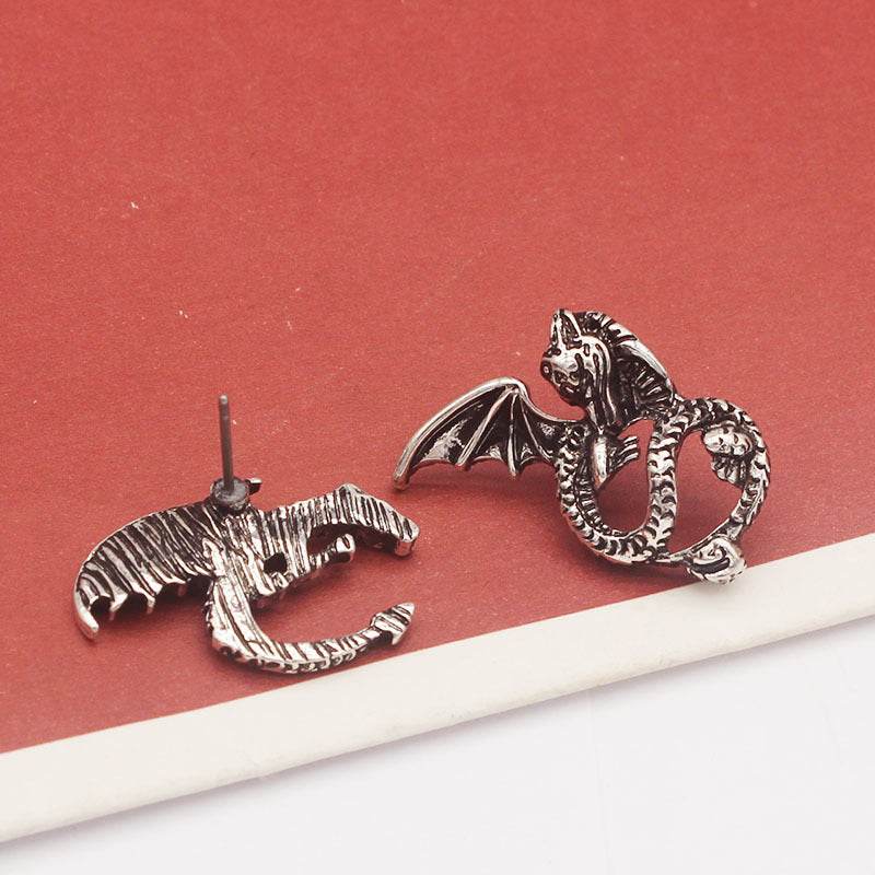 Asymmetric Feilongtian Retro Earrings For Men And Women - Mubimart