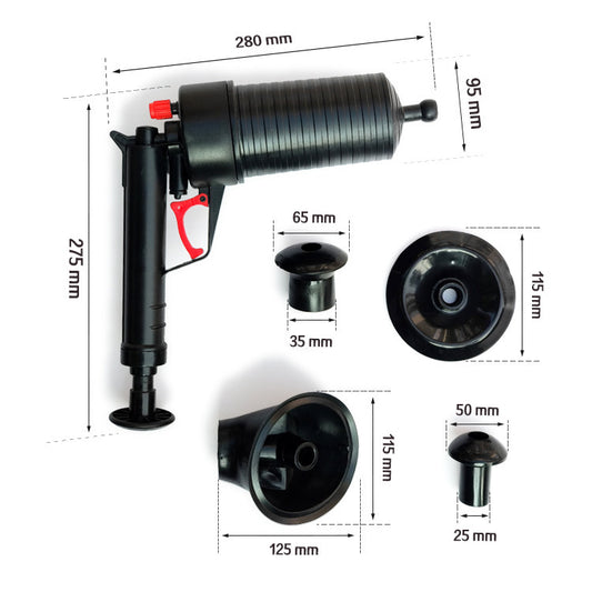 Hand-crank Sewer Pipe Plastic Dredge