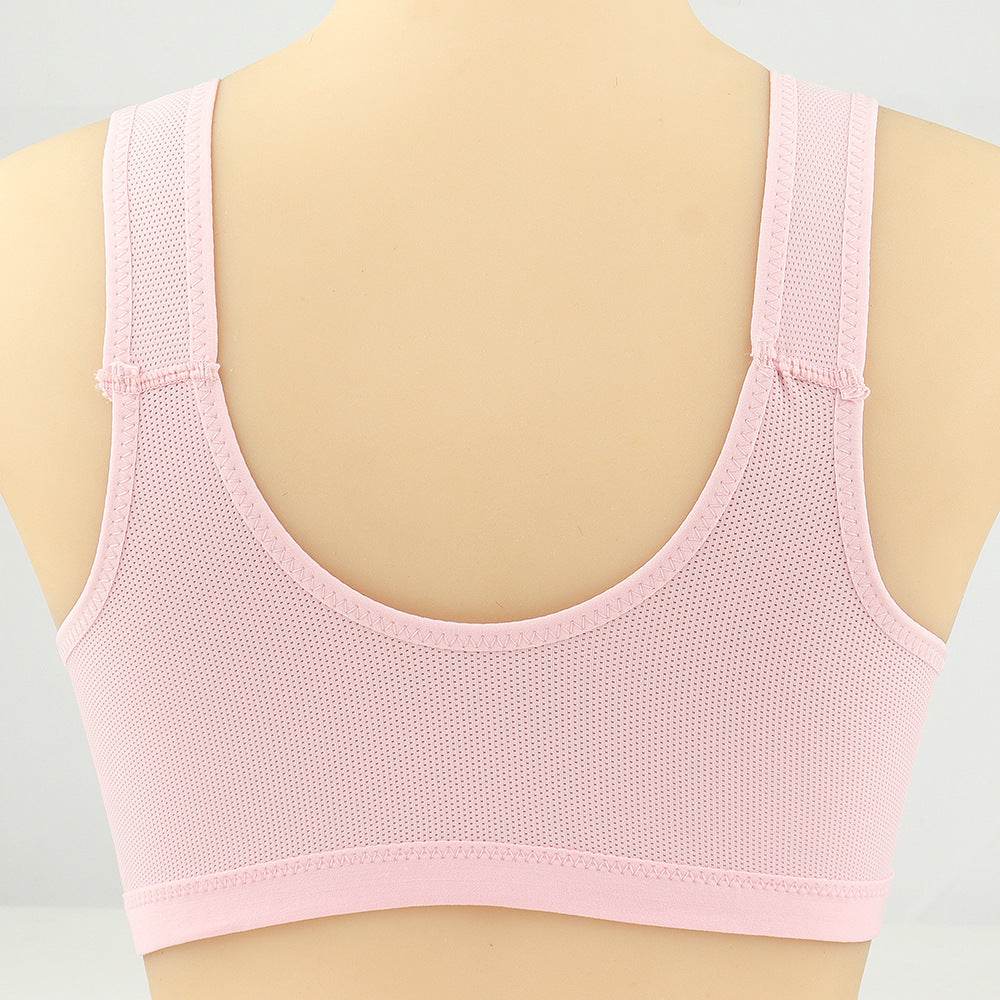Bras For Women Front Closure Button Bra Wireless Bralette Push Up Brassiere Bra Tube Top Vest Underwear - Mubimart