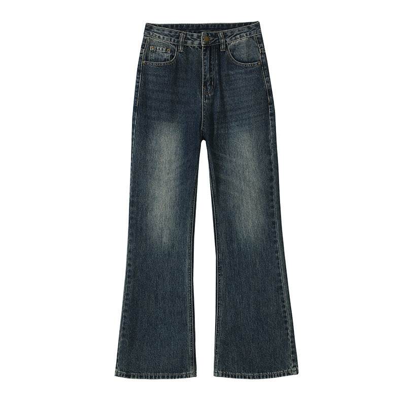 Retro Loose Micro-flared Jeans For Women - Mubimart