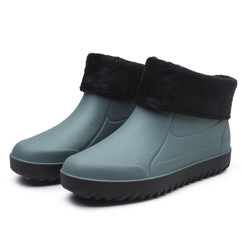Men's Non-slip Waterproof Fashion Rain Boots - Mubimart