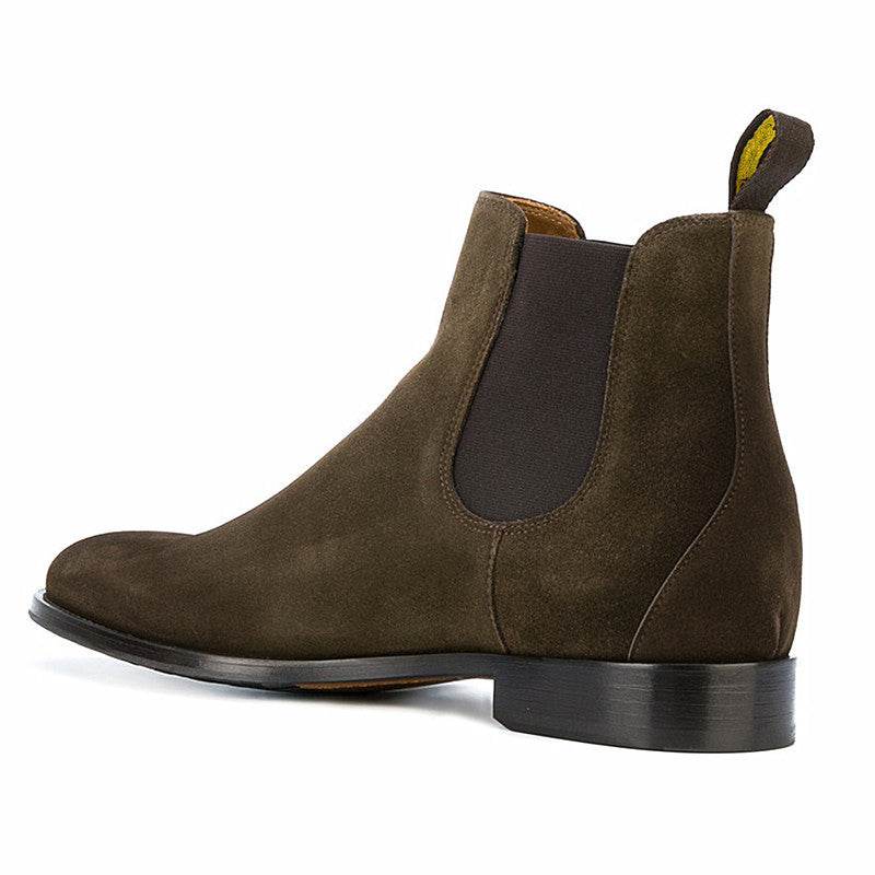 One-legged Booties Leather Pointed Toe Martin Boots - Mubimart