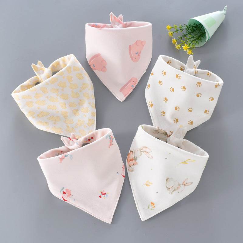 Cotton Bib Children Waterproof Bib Scarf Combination - Mubimart