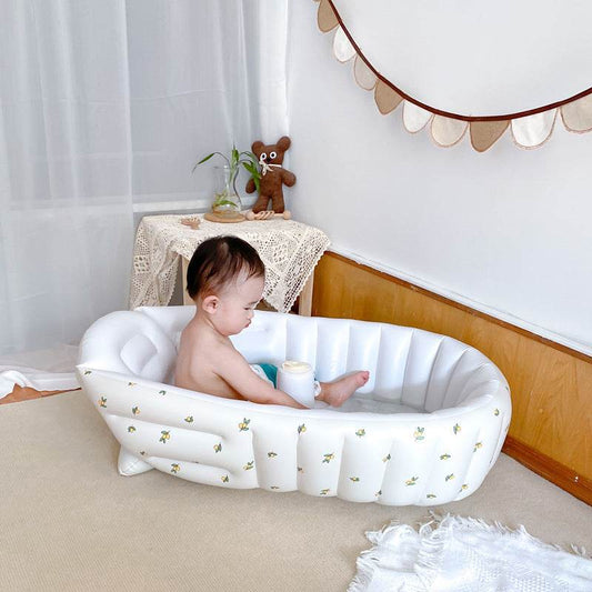 Indoor Children's Inflatable Bathtub Home Bath Tub - Mubimart