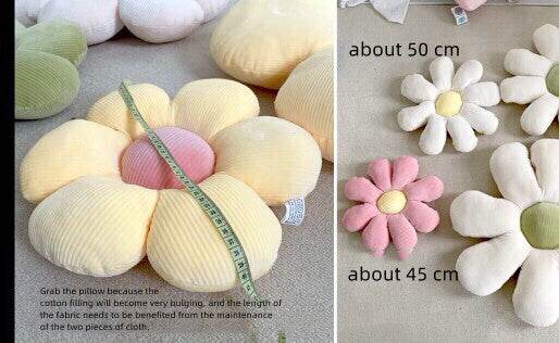 Small Daisy Flower Throw Pillow Cushion Floor Chair Cushion Cushion Office Sedentary Couch - Mubimart