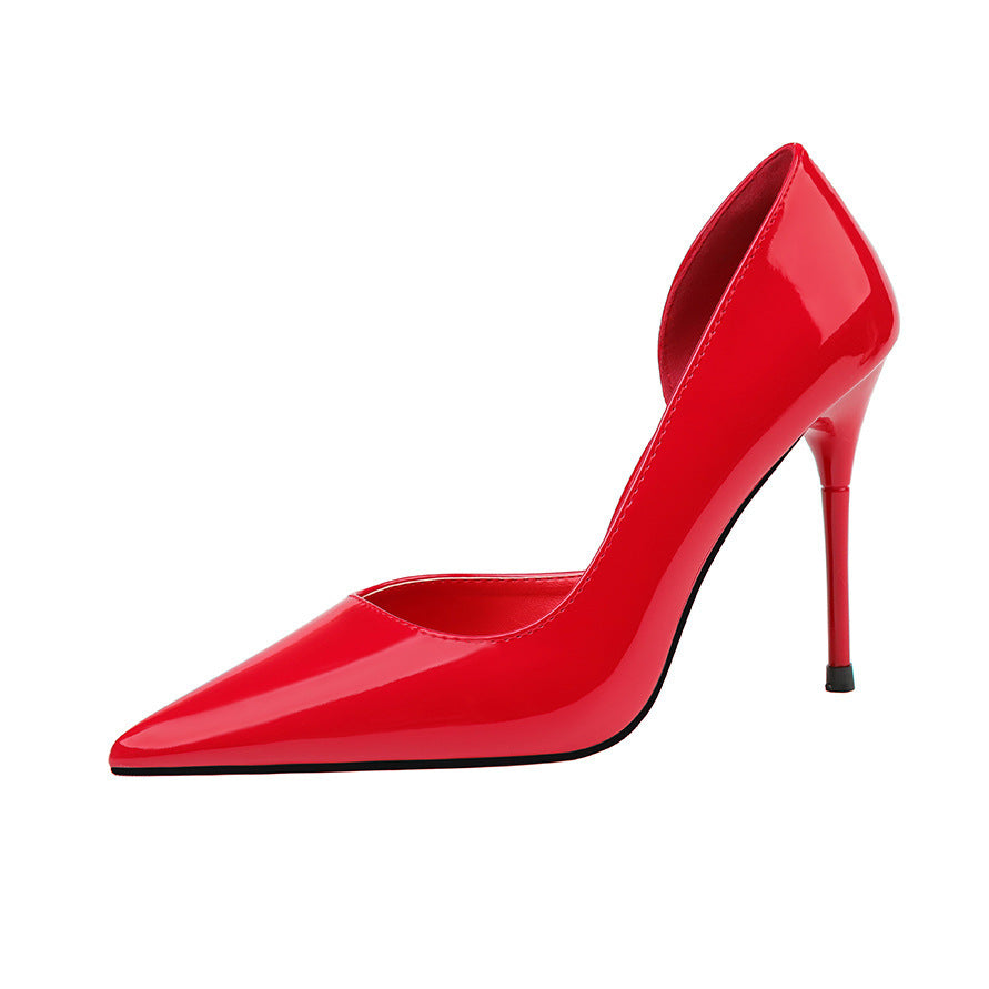 Pointed-toe High-heeled Shoes With Hollow Stilettos