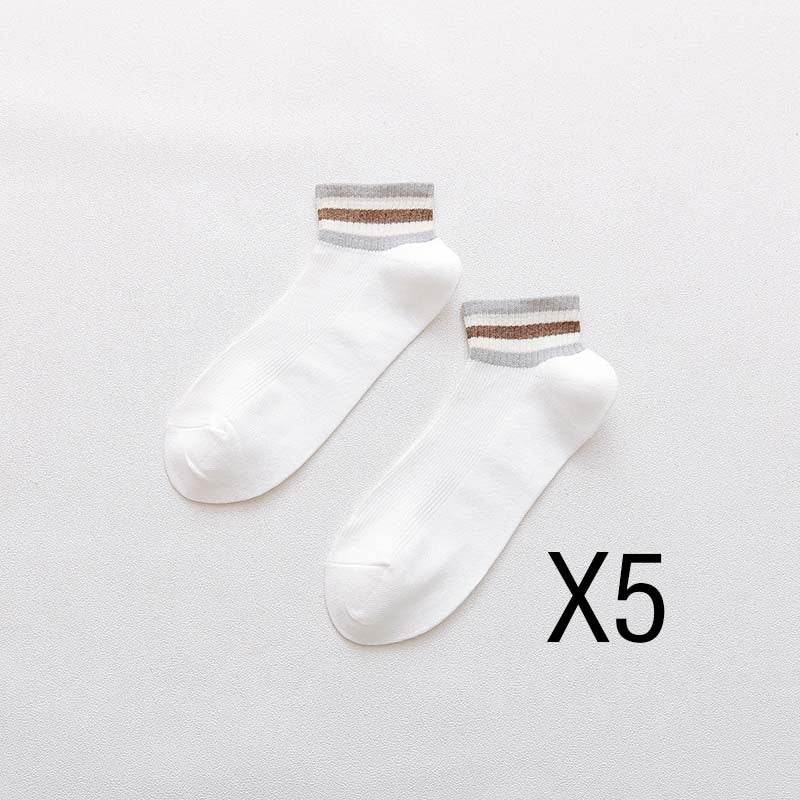 Men's Cotton Casual Breathable Low Top Socks - Mubimart
