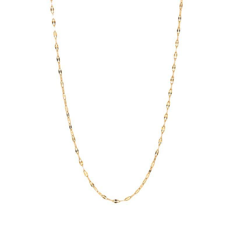 Without Pendants Non-fading Trendy Golden Petal Choker Necklace For Women - Mubimart