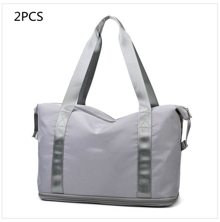 Foldable Large Capacity Women Gym Bags Shoulder Bag Women Training Travel Handle Handbag Yoga Sport Crossbody Tote Bag Women - Mubimart