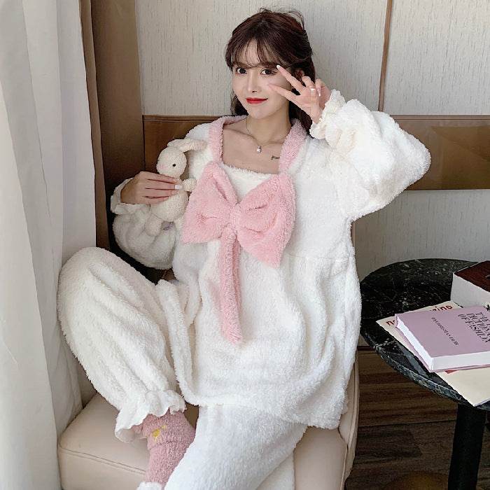 Winter Sweet And Warm Plush Loungewear - Mubimart
