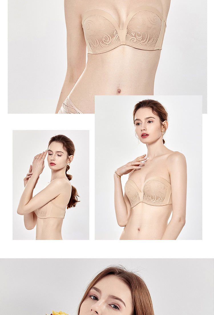 Strapless Non-slip Thin Tube Top Bra Invisible - Mubimart -  