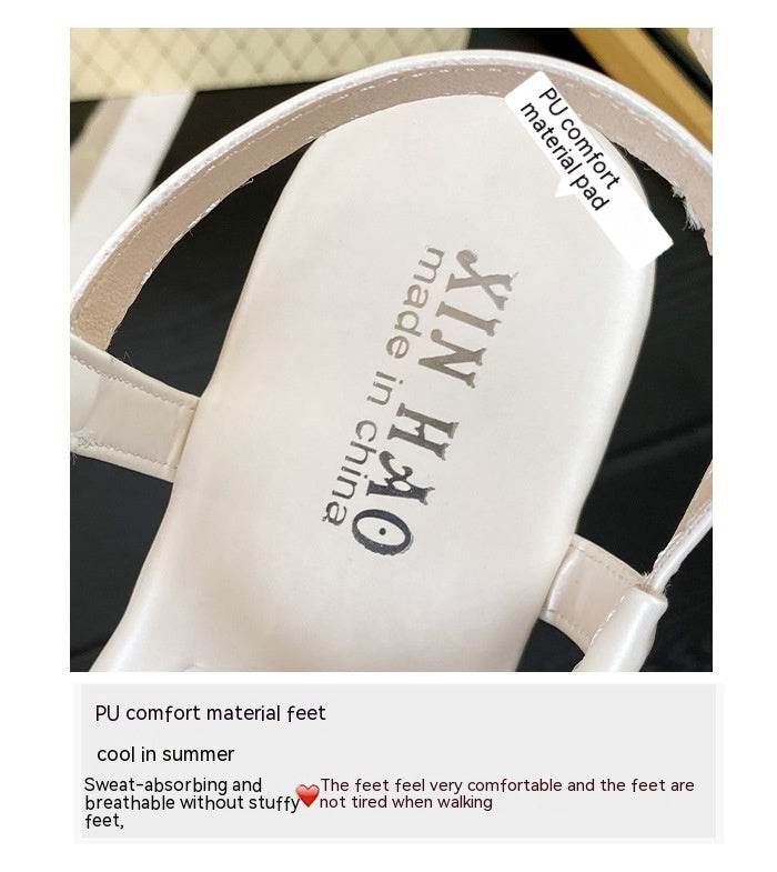 Summer Buckle Flip-flops Bohemian Style Flip-flops Flat Sandals - Mubimart