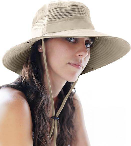 GearTOP Fishing Hat UPF 50 Wide Brim Sun Hat For Men And Women, Mens Bucket Hats With UV Protection For Hiking Beach Hats - Mubimart