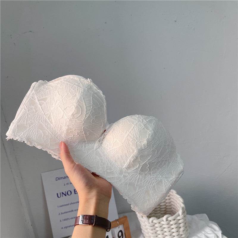 Thin Strapless Non-slip Push Up Bra - Mubimart
