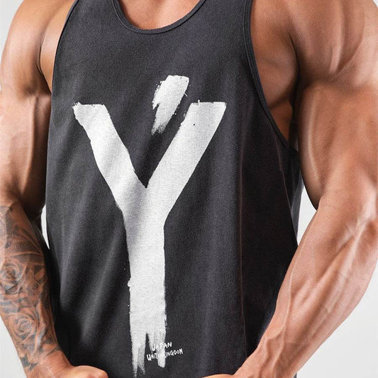 Cotton Sleeveless T-shirt Brother Sports Undershirt Tide - Mubimart