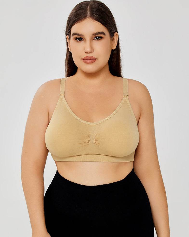 Comfortable Cotton Wirefree Bra - Mubimart