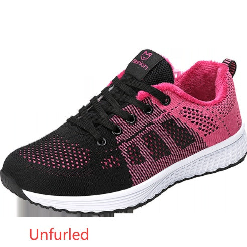 New Style Sports Shoes Women Flying Woven Mesh Women's Shoes Sports Shoes