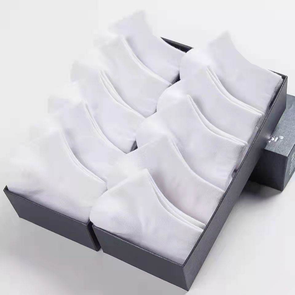 Men's Socks Summer Street Vendor Stocks Black White Gray Ankle Socks - Mubimart