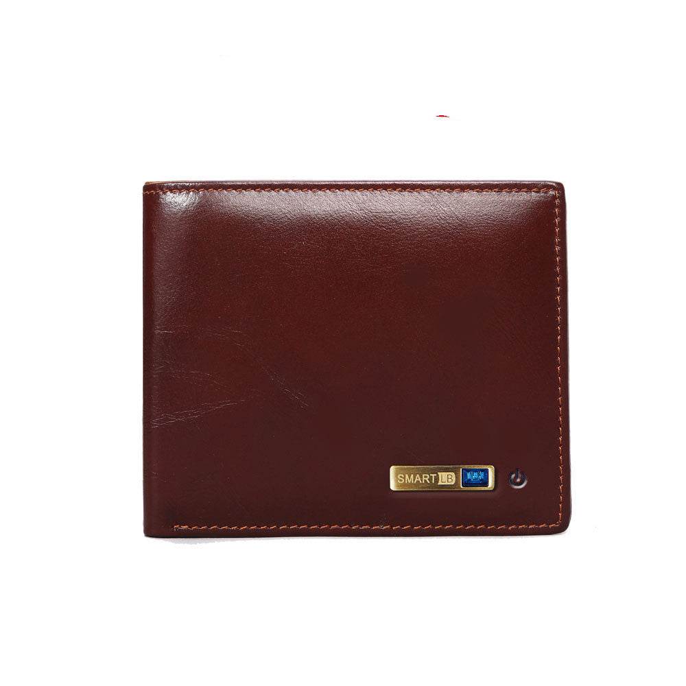 Compatible with Apple , Men's Wallet Anti-lost Leather Short Wallet Multifunction Card Case - Mubimart