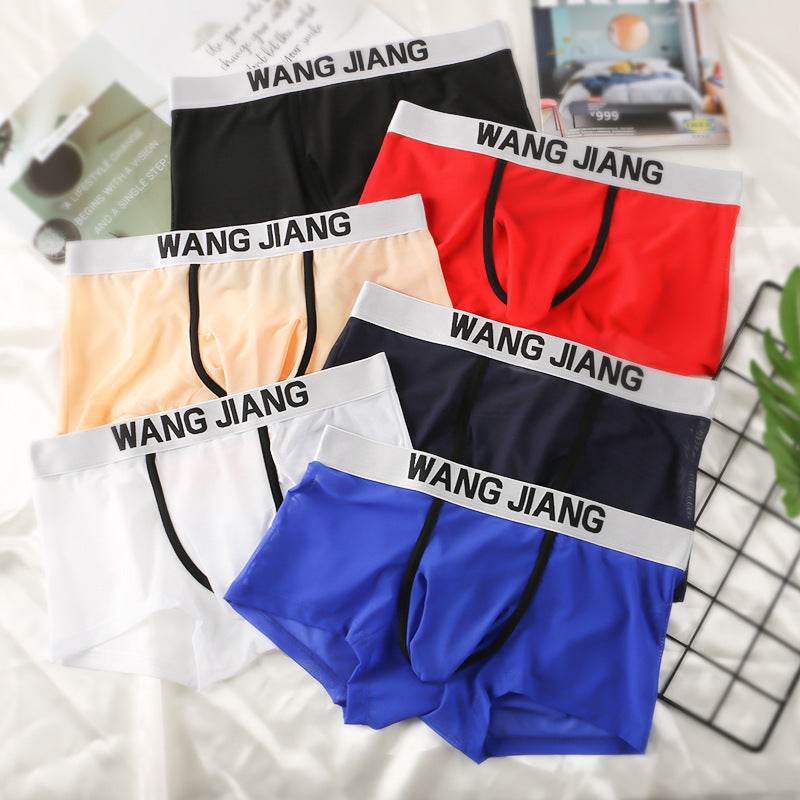 Men's Boxers Transparent Mesh Elephant Nose Underwear Bullet Separation Bag Boxers - Mubimart