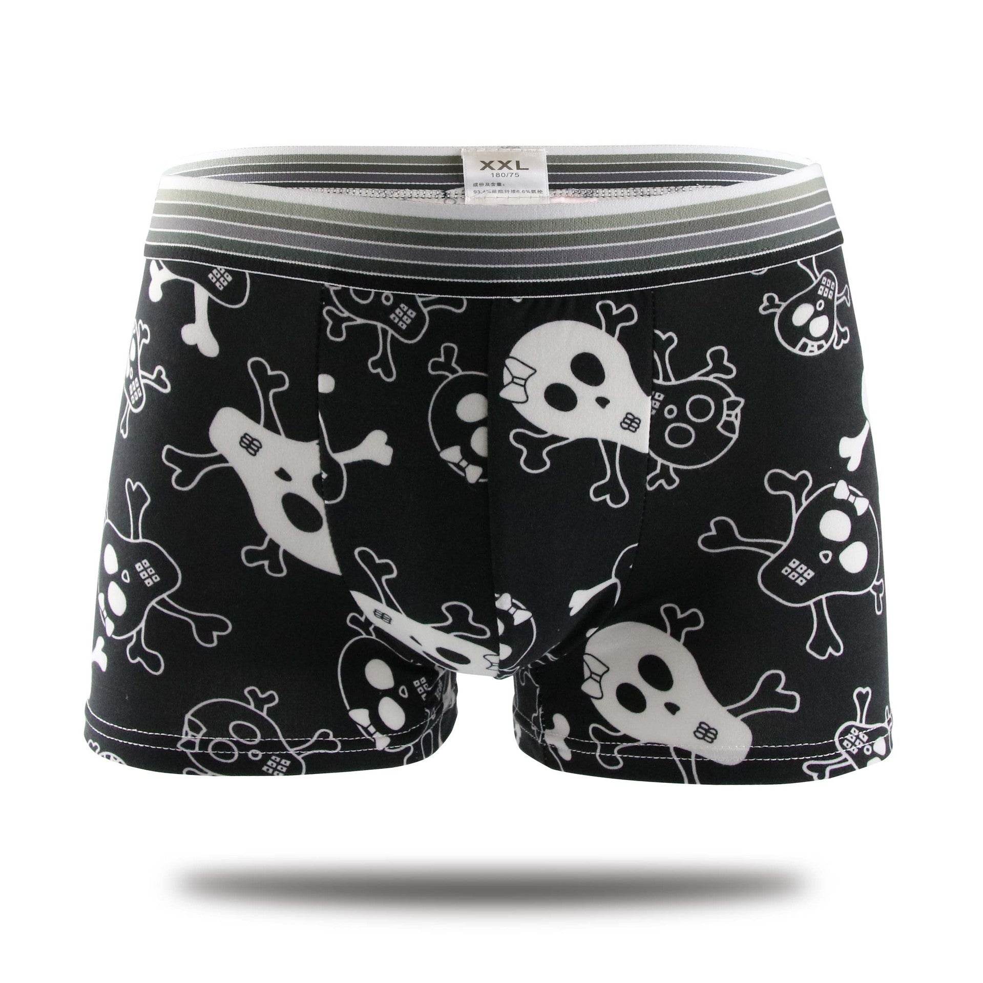 Men's Underwear Milk Silk Boxers Personality Trend - Mubimart