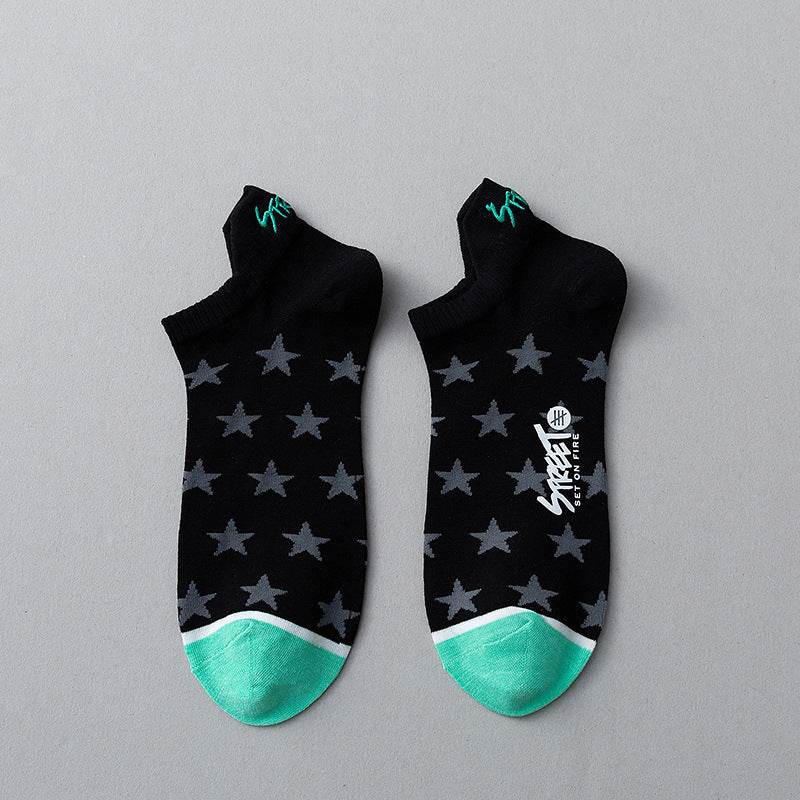 Socks Men's Summer Cotton Deodorant Sweat-absorbent Socks Shallow Mouth Low Cut - Mubimart
