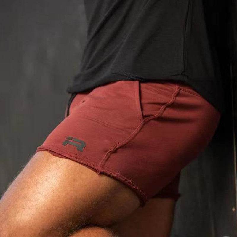 Muscle Workout Brothers Men's Terry Leisure Training Shorts - Mubimart