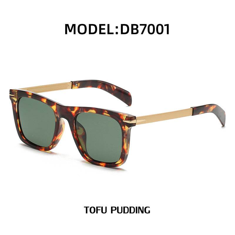 Mens Fashion Retro Polarized Box Sunglasses - Mubimart