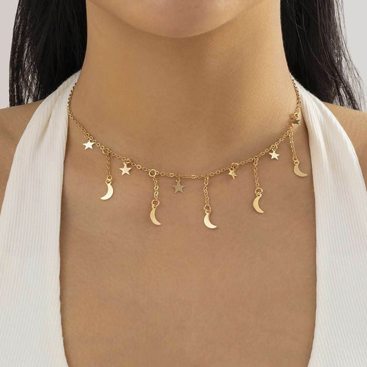 Simple Metal Chain Necklace For Women - Mubimart