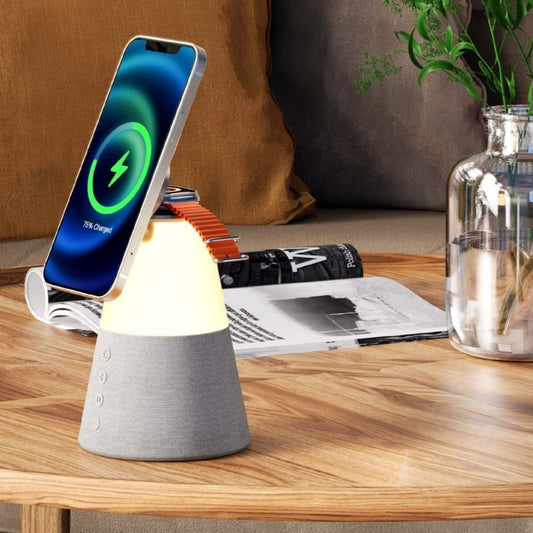 3-in-1 Magnetic Wireless Charging Bluetooth Speaker Night Light